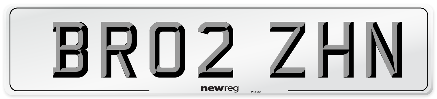 BR02 ZHN Number Plate from New Reg